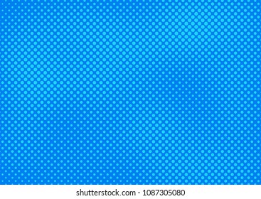Blue comic pop-art halftone background vector