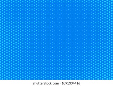 Blue comic pop-art halftone background vector