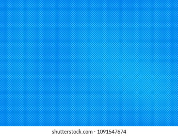 Blue comic pop-art halftone background vector
