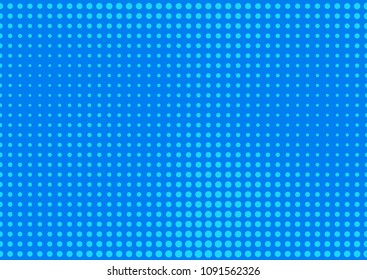 Blue comic pop-art halftone background vector