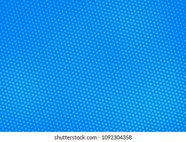 Blue comic pop-art halftone background vector