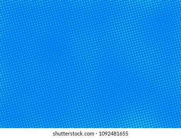 Blue comic pop-art halftone background vector