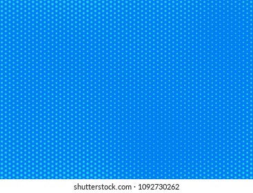 Blue comic pop-art halftone background vector