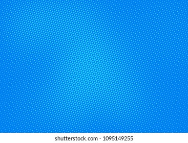 Blue comic pop-art halftone background vector