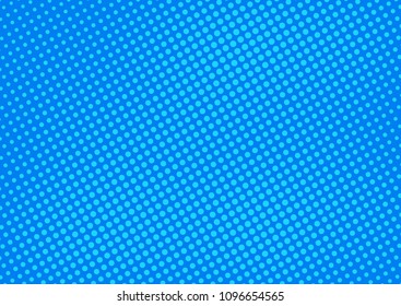Blue comic pop-art halftone background vector