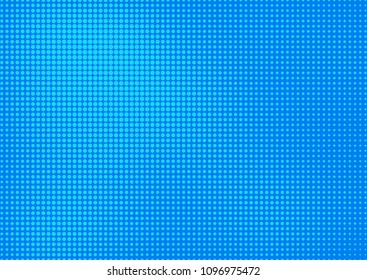 Blue comic pop-art halftone background vector