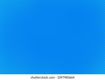 Blue comic pop-art halftone background vector