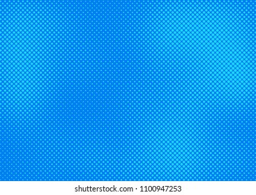 Blue comic pop-art halftone background vector