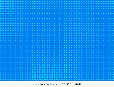 Blue comic pop-art halftone background vector