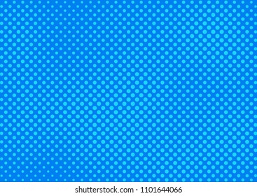 Blue Comic Pop-art Halftone Background Vector