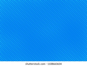 Vector de fondo de medio tono de comic azul pop art