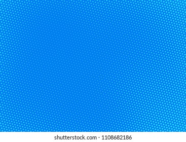 Blue comic pop-art halftone background vector