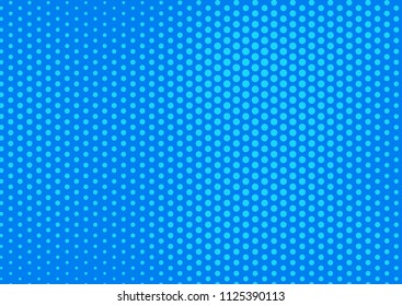 Blue comic pop-art halftone background vector