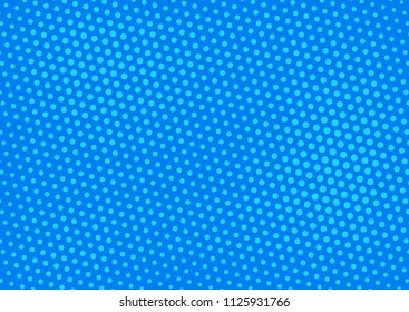 Blue comic pop-art halftone background vector