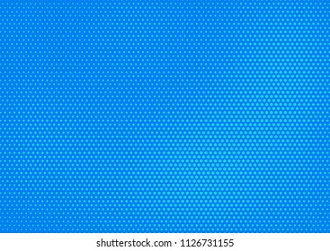 Blue comic pop-art halftone background vector