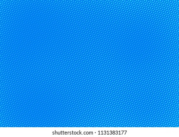 Blue comic pop-art halftone background vector