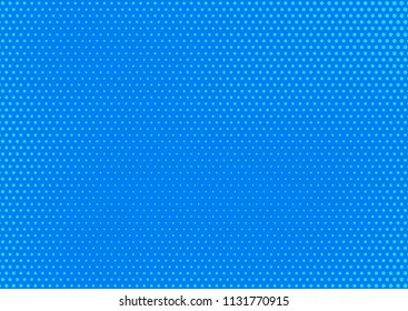 Blue comic pop-art halftone background vector