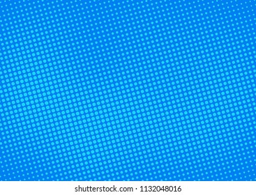 Blue comic pop-art halftone background vector