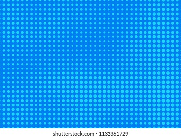 Blue comic pop-art halftone background vector