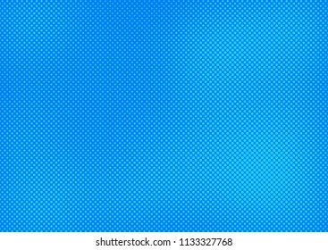 Blue comic pop-art halftone background vector