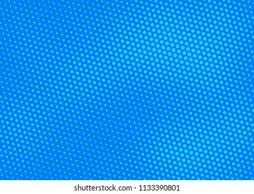 Blue comic pop-art halftone background vector