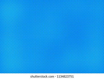 Blue comic pop-art halftone background vector