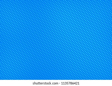 Blue comic pop-art halftone background vector