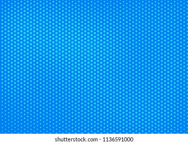 Blue comic pop-art halftone background vector