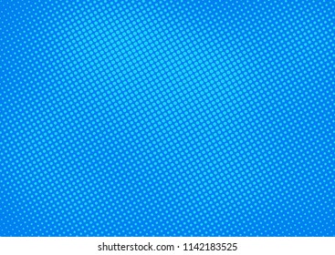 Vector de fondo de medio tono de comic azul pop art