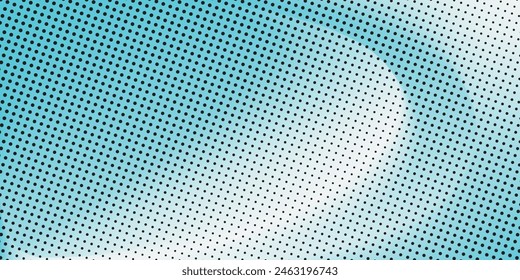 Blue comic pop-art halftone background vector