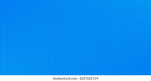 Blue comic pop-art halftone background vector