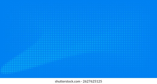 Vector de fondo de semitono de arte pop cómico azul 10