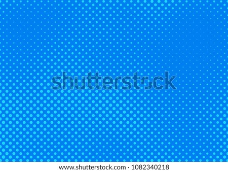Blue comic pop-art halftone background vector