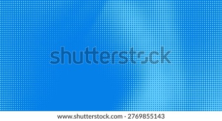 Blue comic pop-art halftone background vector illustration
