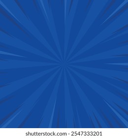 blue comic sunburst spiral rays retro background