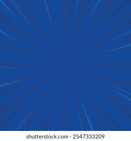 blue comic sunburst spiral rays retro background