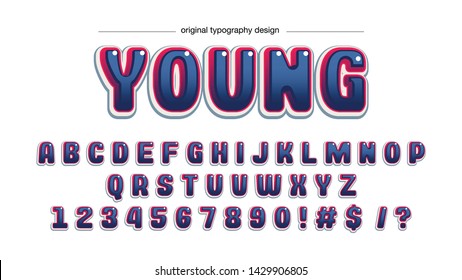 Blue Comics Artistic Font Design