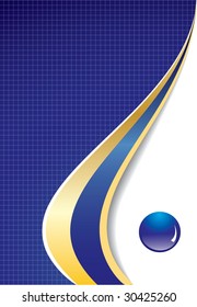 Conjunto vectorial de la compañía azul. Editable.