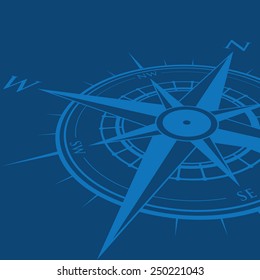 Blue Compass Background