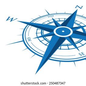 blue compass background