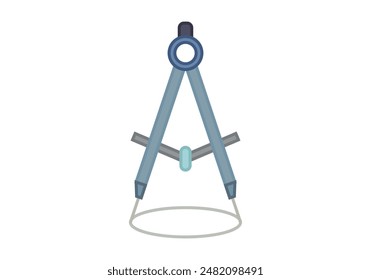 Blue compass to make technical design