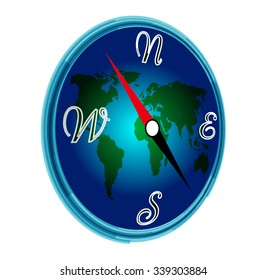 blue compass vector
