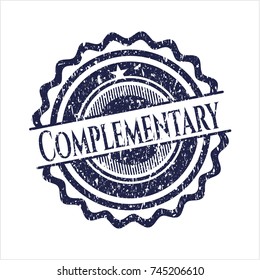 Blue Complementary distress grunge stamp