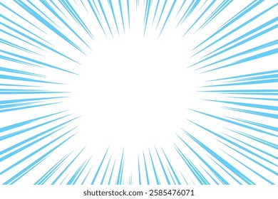 Blue concentrated line background material