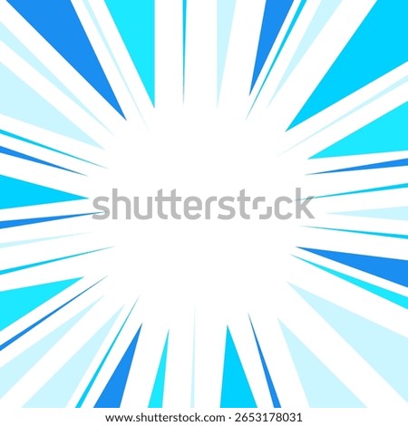 Blue concentrated line vector illustration.