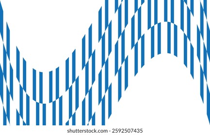 Blue Concentric Lines Creating Optical Illusion with Geometric Precision. Modern Abstract Pattern for Digital and Print Design