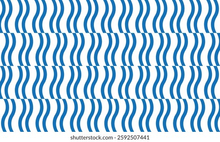 Blue Concentric Lines Creating Optical Illusion with Geometric Precision. Modern Abstract Pattern for Digital and Print Design