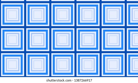Blue Concentric Squares Background Pattern