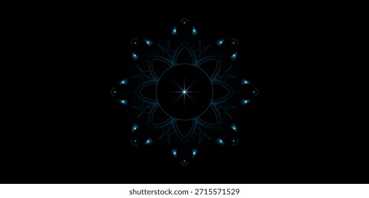 Blue concert lights vector background


