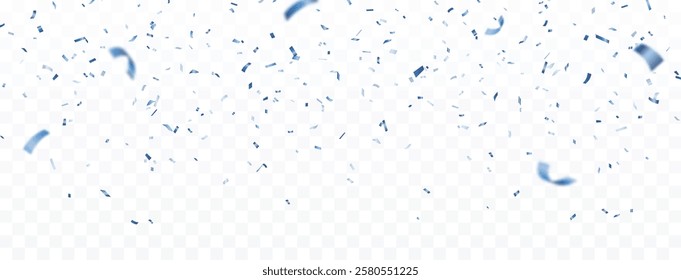 Blue Confetti award Celebration. birthday, holiday, advertising and party element